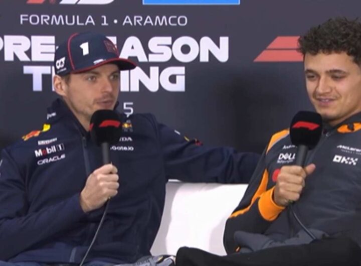 Verstappen e Norris in conferenza