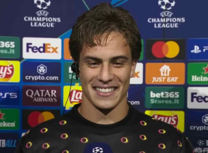 Yildiz intervistato dopo una partita di Champions della Juve