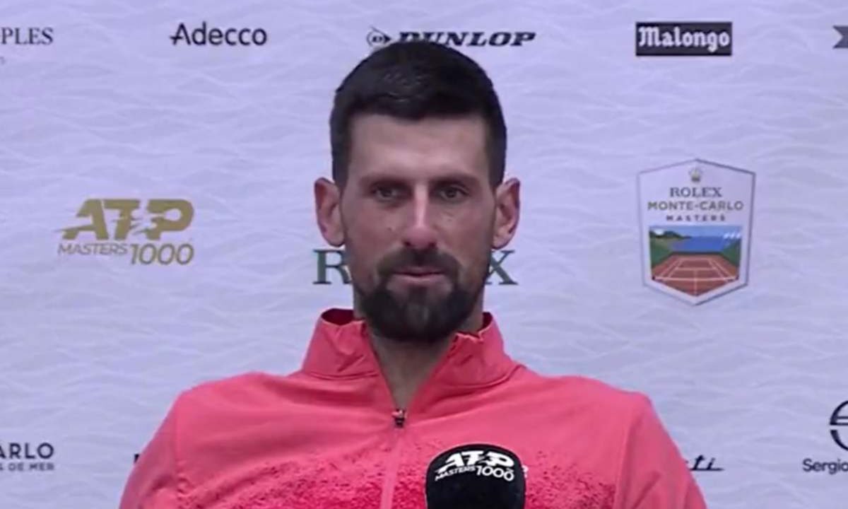 Djokovic in conferenza stampa