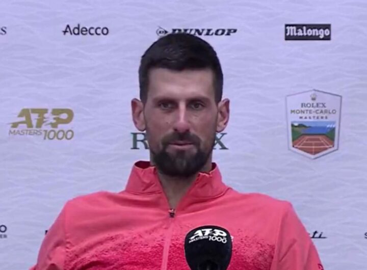 Djokovic in conferenza stampa