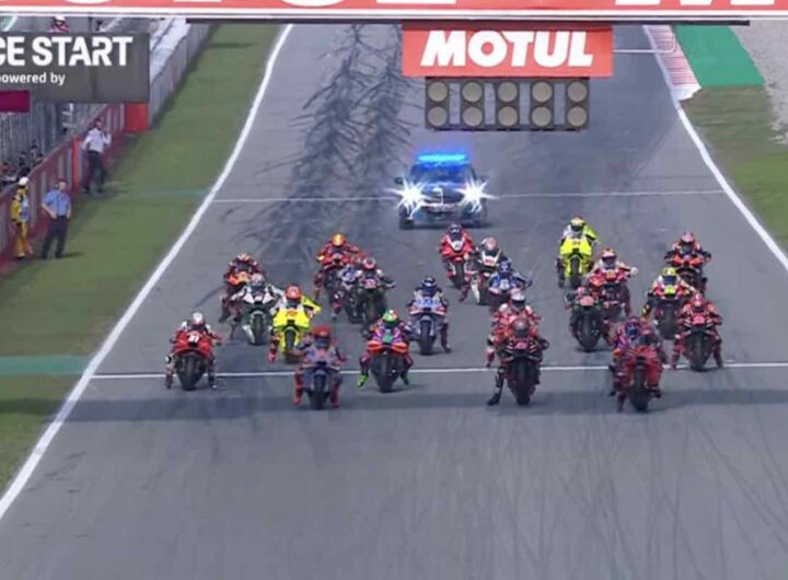 Partenza Gp di MotoGP