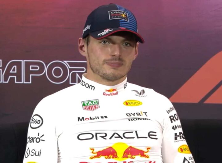 Verstappen in conferenza stampa