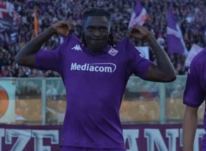 Moise Kean, attaccante della Fiorentina